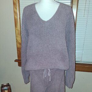 Softies Waffle Marshmallow V-Neck Lounge Set - XL - NWT - OPRAH'S FAVORITE!